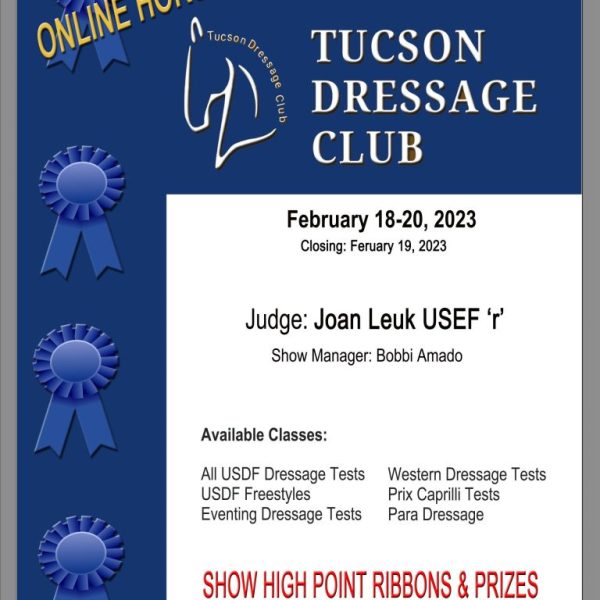 #8021 Tucson Dressage Club February 18-20, 2023